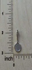 Vintage Sterling Silver Tennis Racket Pendant Charm 925 R.L. Griffith 1950-1970