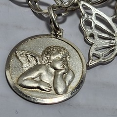Vintage 925 Sterling Silver Grandma Charm Bracelet Italy 6 Charms 20 Grams