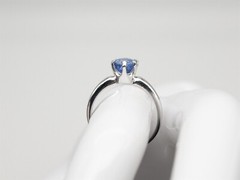 Antique 1920s $20K Signed CARTIER 1.86ct GIA Blue Sapphire Platinum Wedding Ring