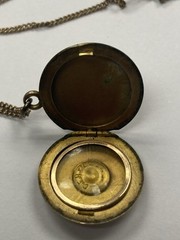 10-14kt rose gold filled necklace Locket Sovereign