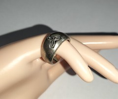 Vintage Massive Sterling Silver Celtic Knot Trefoil Ring Size P (17.75 mm)