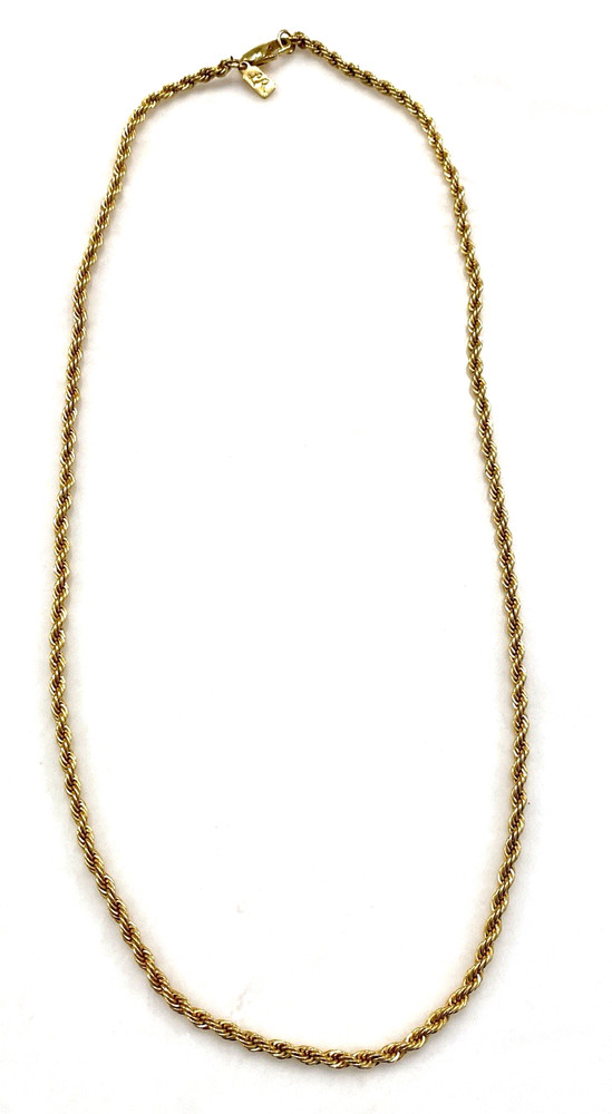 Vintage Lady Remington Gold Chain Necklace Signed LR