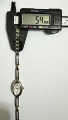Vintage Elgin Thin Bracelet With 12 Stones Luxury Women’s Watch.