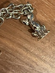 Vintage Disney Characters Silver Toned Charm Bracelet Mickey Minnie Pluto Donald
