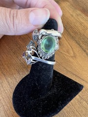 Spectacular lot of 925 silver vintage rings—various designs and sizes