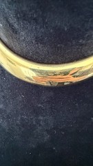 Vintage Lanvin Gold Tone Hinged Choker Necklace