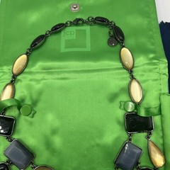 Vintage Liz Claiborne Necklace. Black, Gray And Gold Facet. Statement JCPENNY