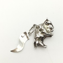 Vintage Sterling Silver 925 Buffalo Animal Charm Marked Black Hills 4.5g #31