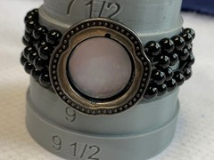 Vtg JTV Stretch Bracelet 6″-8″ Jewelry Interchangeable Magnetic Carved Roses