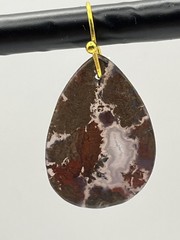 Wonderful Jasper/Agate Gold French Wire Earrings lightweight!