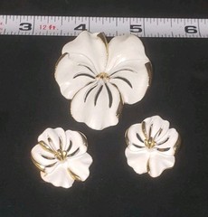 Vintage Brooch And Earrings