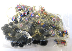 Vintage LOT of 7 Necklaces / Assorted Sizes & Colors horse black bead column