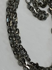Vtg Italy Sterling Silver Rolo Chain Necklace 18”L 2.6gr