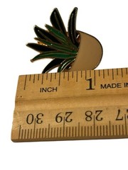 Aloe Plant Pin Pinback Brooch Gardening Nature 1” in Pot Gold Tone Horticultural