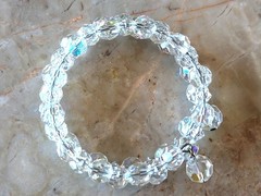 Vintage Gorgeous Amazingly Sparkly Auroa Borealis Crystals Wrap Bracelet
