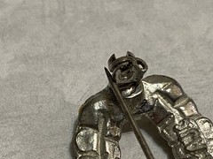 Vintage Brooch American Jewelry Co. Signed Art Deco Pot Metal