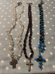 Lot of 3 Cross Necklaces From Early 2000s/Late 1990s