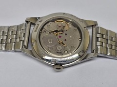 Vintage Hmt Pilot Black Dial 17 Jewels Mechanical hand winding Transparent Back