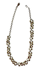 Vtg Aurora Borealis AB Necklace Coro Signed Adjustable Length Choker Holiday