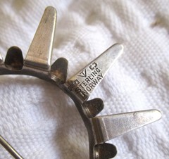 Vtg Mid Century Norway Plus Studio Tone Vigeland Sterling Sunburst Brooch Pin