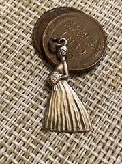 VINTAGE JMS Sterling Silver Bracelet Charm Bride Or Bridesmaid! – B11
