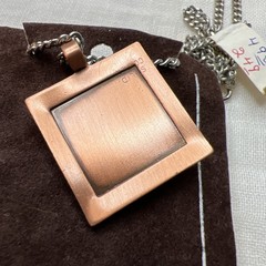 VTG NWT Solid Copper Virgo Zodiac Maiden Pendant Necklace Astrology MCM