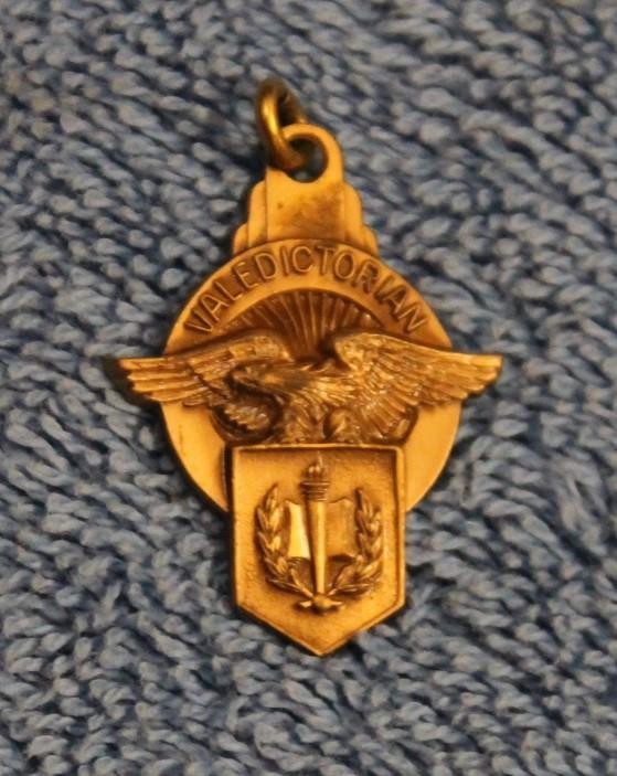 Vintage Josten’s Valedictorian Copper Tone Eagle Charm 1940’s-1950’s? Excellent