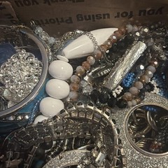 Vintage to Now Jewelry Lot, ALL WEARABLE Untested. No Broken. Box E8