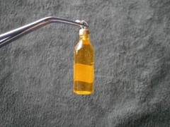 Johnnie Walker Red Label Whisky Whiskey Vtg Acrylic Bracelet Charm Pendant 2.0g