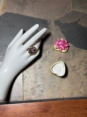 18K Yellow Gold Amethyst Ring