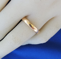 VINTAGE SOLID 14 KARAT GOLD Deco Wedding Band Size 6.5 ArtCarved Ring 3.23 Grams