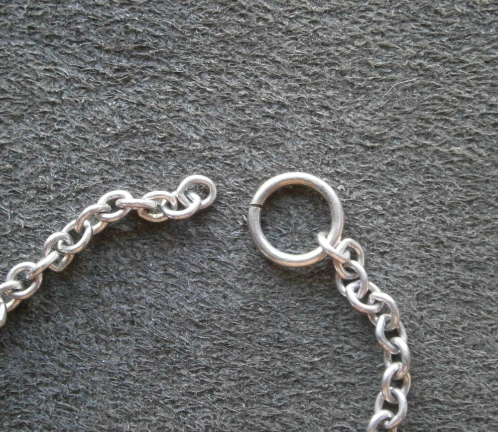 Dainty Oval Link Vintage Sterling Silver Bracelet 7″ ~ 3.6g ~ NO CLASP
