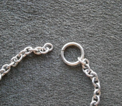 Dainty Oval Link Vintage Sterling Silver Bracelet 7″ ~ 3.6g ~ NO CLASP