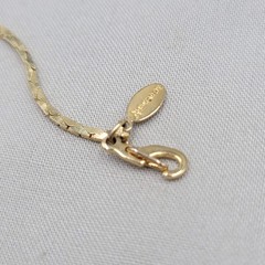 Vintage Ambassador Cobra Chain Bracelet Gold tone 7.25″