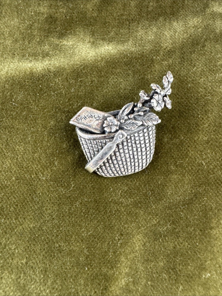 Signed HAND & HAMMER H&H DeMatteo NANTUCKET STERLING SILVER BROOCH PIN 10.09g