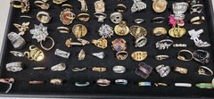 Vintage Mod Ring Lot Of 100. 23 Signed Kate Spade N.Y Avon Sterling Vendome
