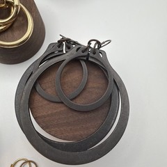 Mixed Vintage Statement Hoop Earrings Seven Pairs