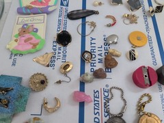 MASSIVE Lot Of Vintage JEWELRY Over 100 Pieces, Comes With Plastic Case ~ #327
