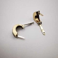 Vintage Earrings 14K 585 Gold Jewelry Ideal Condition 1.6g Stylish Youth ❤️ Love