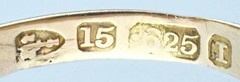 Lovely Antique Victorian Solid 15K Gold Ruby Diamond Gem Ring Chester 1892 5.75