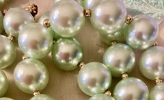 Vintage Pastel Blue Pearl 6pc Mixed Jewelry Lot