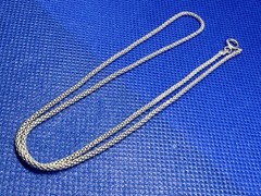 K30 Italy Popcorn 2 mm Chain 925 Silver 16.5“ 43.5cm Necklace VINTAGE 1970s