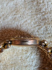 Antique D.F. Briggs CARMEN Sweetheart Expansion Bracelet Engraved Monogram
