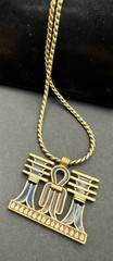 Mid Century Vintage D’Orlan Necklace Egyptian Revival Stunning Statement Piece