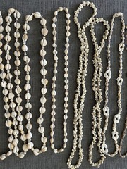Lot of 10 Vintage Cowrie Puka Necklaces Shell Seashell Boho Beach Wedding Party