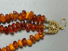 NATURAL OLD ANTIQUE YELLOW BUTTERSCOTCH BALTIC AMBER BRACELET 35,5 gr