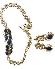 3.67C Sapphire Bracelet 7.5 Inches Long