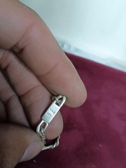 Vintage 925 Sterling Silver ID Bracelet Curb Chain 5.75” Chunky Link