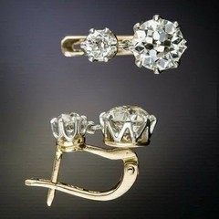 3Ct Round Cut Diamond Drop Dangle Engagement 14K Gold Finish Women’s Earrings