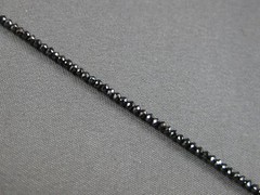 ESTATE 5.30CT BLACK DIAMOND 14KT WHITE GOLD CLASSIC FUN ETERNITY TENNIS BRACELET